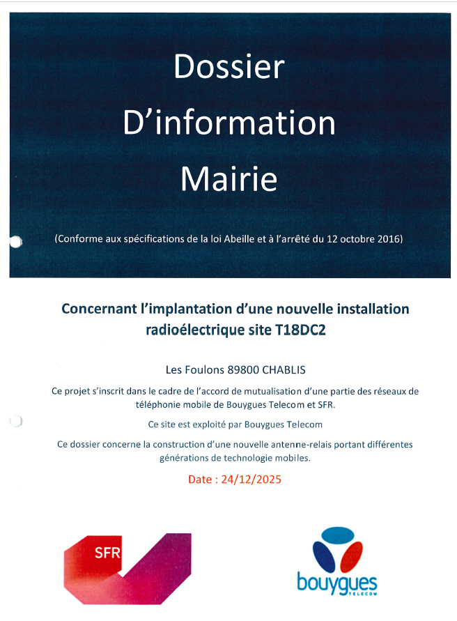 page de garde du dossier consultable