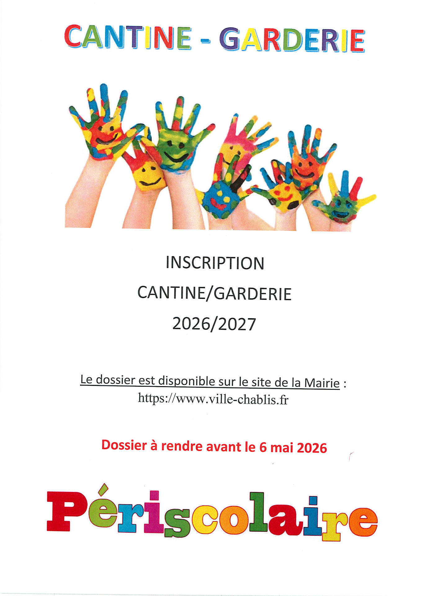 AFFICHE INSCRIPTION 2026 2027