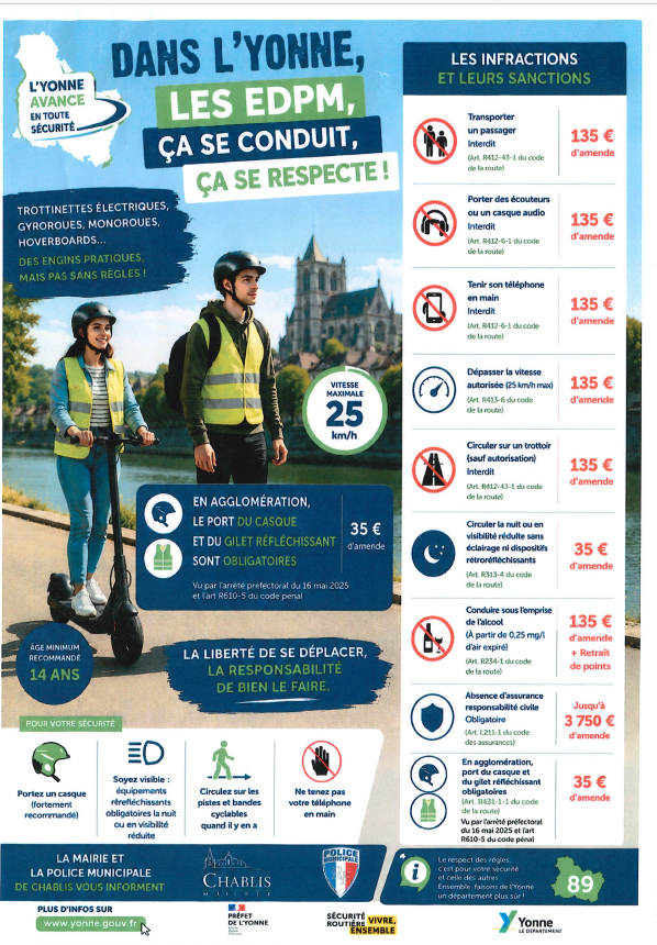 affiche Police municipale préventif  - infractions/sanctions